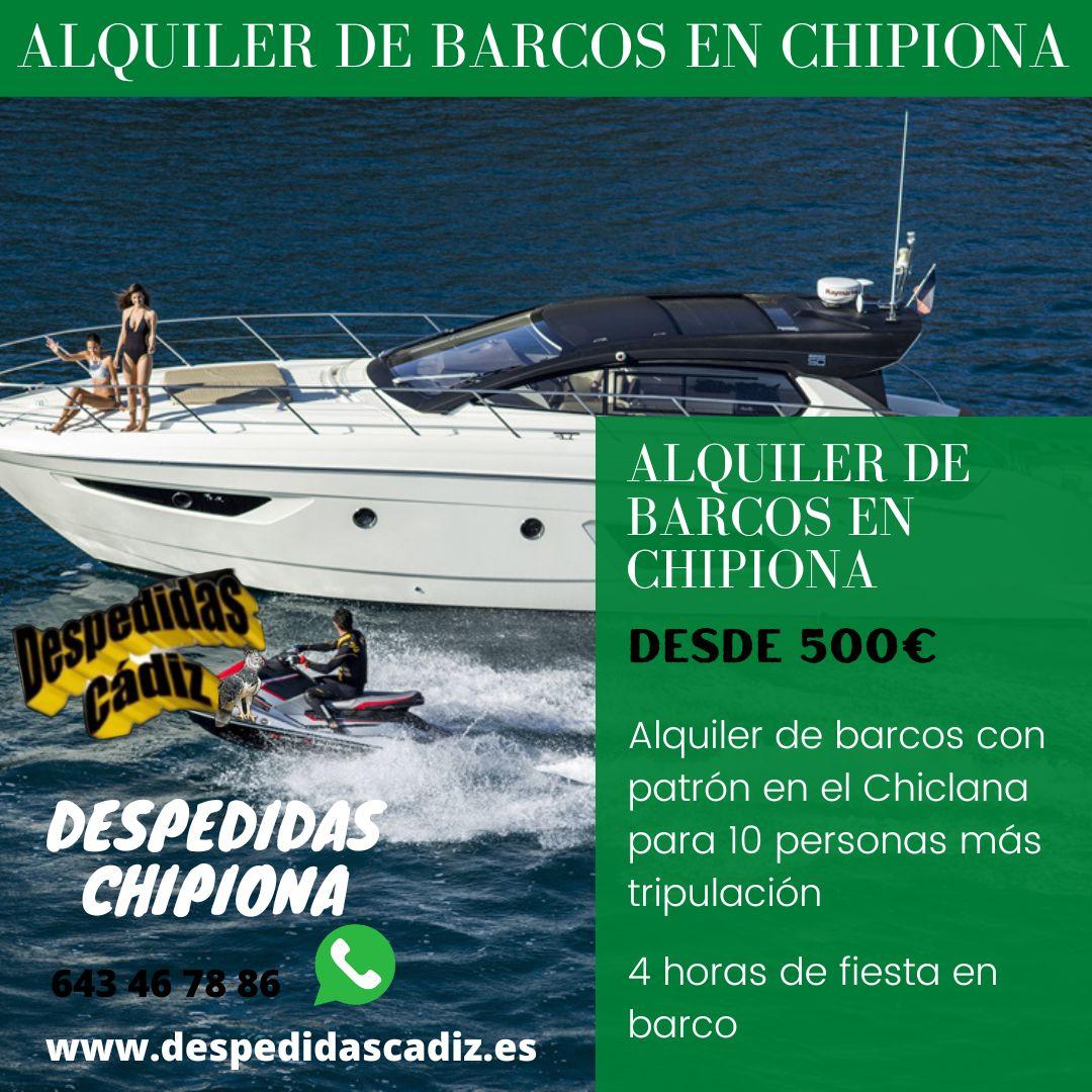 Alquiler de yate en Chipiona