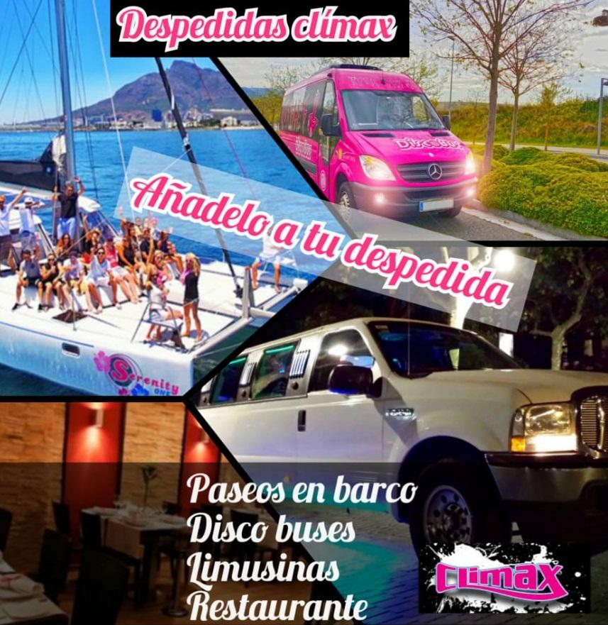 Añadelo a tu despedida (Paseos en barco, Disco buses, Limusinas, Restaurante)